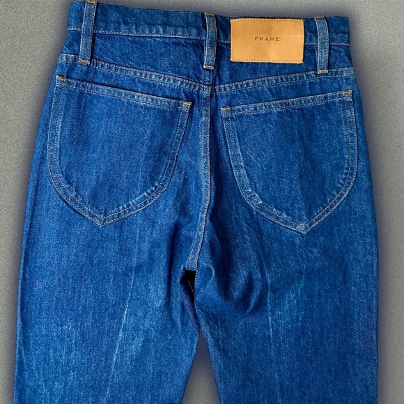 NWOT FRAME Denim ‘Le Italien True Straight Leg Jeans’ in “Vintage Blue” Size 23 - Picture 13 of 16